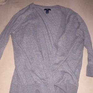 Gap Quarter Sleeve Gray Sweater